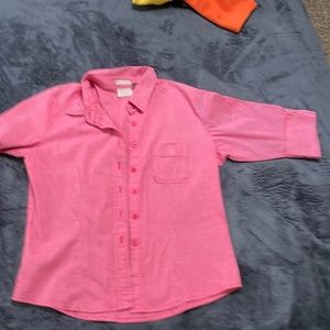 Red and white strips top